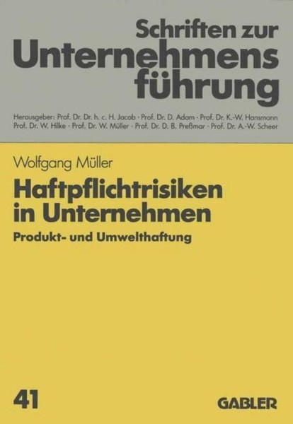 Haftpflichtrisiken In Unternehmen Wolfgang MüLler-image