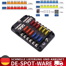 12V 32V 12-Weg ATO Sicherungshalter KFZ Auto Sicherungskasten LKW Boot Sicher DE