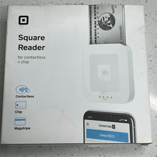 Square Contactless  Chip Reader A-SKU-0485 Bluetooth POS Credit Card Reader New