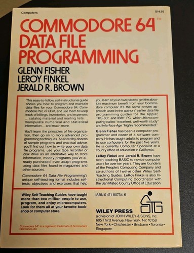 Commodore 64 - Data File Programming Vintage Book - Very Nice - Afbeelding 2 van 5