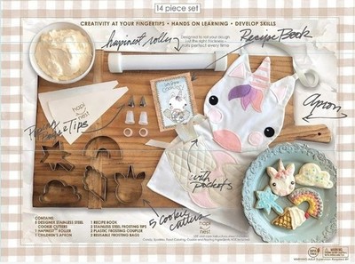 Hapi Nest Unicorn Cookies Baking Set 14 pc. Set  New Open Box