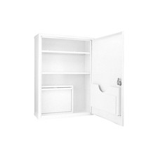 BARSKA CB12824 Wall Supply Cab,20-3/4"H,White,1 Door 53JF46