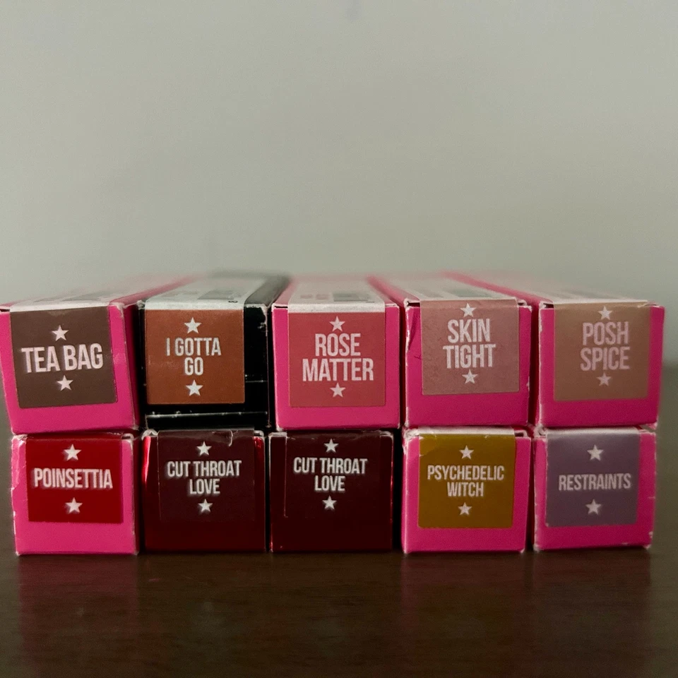 Jeffree Star 丝绒液体唇膏 全新带盒 长磨损哑光 选择颜色 正装 — 第 3/3 张图片