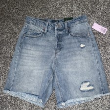 NWT Wild Fable High-Rise Bermuda denim Shorts Womens size 6