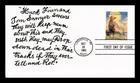 DR JIM STAMPS US COVER HUCKLEBERRY FINN YOUTH CLASSIC BOOKS FDC SAMPSON 1 OF 4