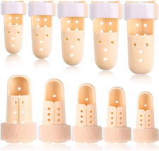 10 Pcs Mallet Finger Splint Thumb Splint 5 Sizes Finger Support Brace Stabilize