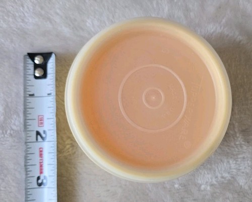 2 Vintage Tupperware 4 Unzen Snackbecher gelb Behälter 2547 mit Deckel EUC Vintage 110 ml - Bild 12 von 13
