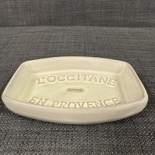 Ceramic L'occitane Soap Dish Cream Authentic 