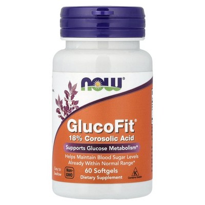 Now Foods GlucoFit 60 Softgels GMP Quality Assured