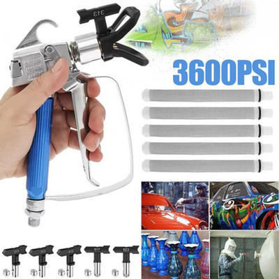 3600PSI Airless Paint Spray Gun with 517 Tip Nozzle Guard For Wagner Sprayers