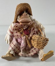 Vintage Russ Berrie Kathleen Kelly Critter Factory Lady Duck 2176 Shelf Sitter