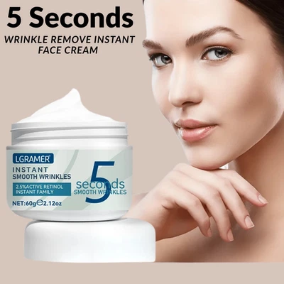 5 SECONDS WRINKLE REMOVE INSTANT FACE CREAM SKIN TIGHTENING ANTI-AGING SERUM UK