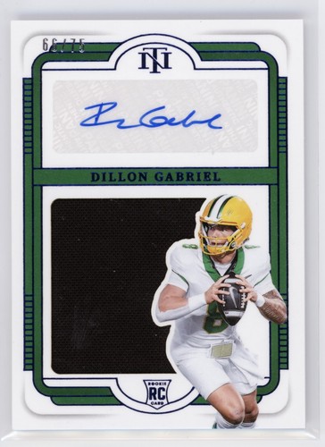 Dillon Gabriel #8 2025 Panini National Treasures Collegiate Rookie Signature card