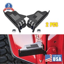 Fit Jeep Wrangler Tj 1997-06 American Flag Door Hinge Pedal Foot Pegs Feet Rest