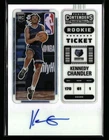 Kennedy Chandler 2022-23 Panini Contenders #127 Rookie Ticket Auto Prizm RC