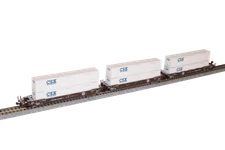 Kato 106-6186 N Scale BNSF Gunderson MAXI-IV "Original" Logo Well Car Set 253806