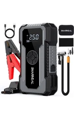 Smart 5000A Car Jump Starter with Air Compressor & LED Light – 12V Solution