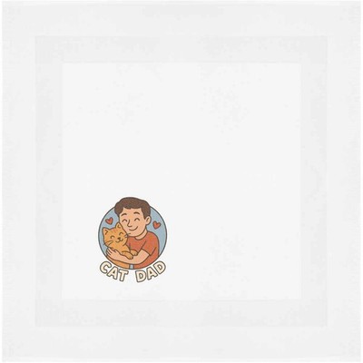 Baumwollserviette/Esstuch ''Cat Dad'' (NK00043275)