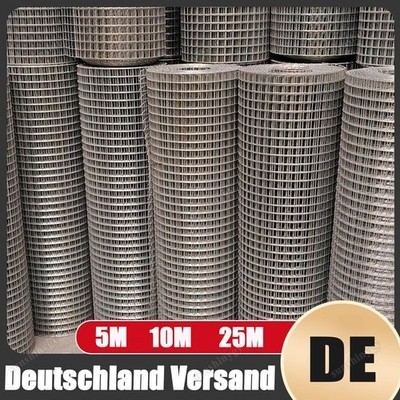 Volierendraht 12x12mm 25m 10m 5m Maschendraht Drahtgitter Hasendraht Käfigd DE