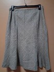 Vintage sz 12 Chaps Wool Black White Blue Lined side zip Skirt  — photo 2