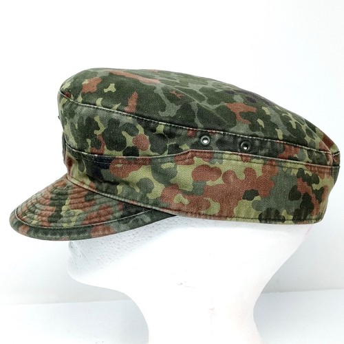 Cappello berretto da campo esercito militare mimetico Flecktarn tedesco vintage 1998 taglia 58 - Foto 3 di 8