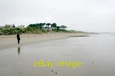 Photo 6x4 Wet and Windy Beach at Rosslare Deserted beach - one can hardly c2006