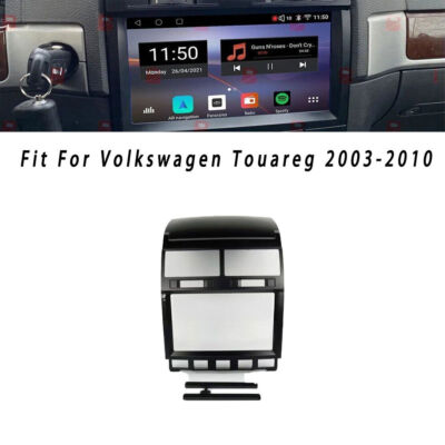 Einbaurahmen Set für Doppel DIN Autoradio in VW T5, Caravelle, Touareg, Multivan (2003-2015) - Profi