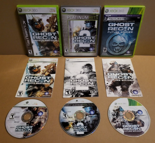 Tom Clancy's Ghost Recon: Advanced Warfighter 1 + 2 + Future Soldier - Xbox 360 - Photo 1 sur 1