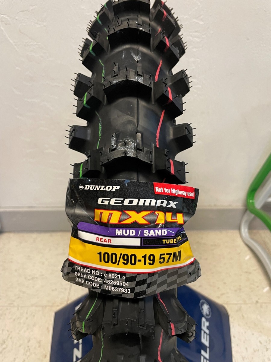 Dunlop Geomax MX14 Rear Tire 100/90-19 | 45259504 | Yamaha Honda