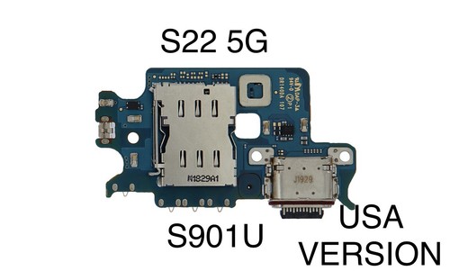 Carte port de charge pour Samsung Galaxy S22 5G S901U avec lecteur de carte SIM/ÉTATS-UNIS