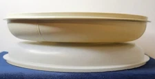 Vintage Tupperware Divided Veggie Relish & Dip Serving Tray #1708 and Lid #1709