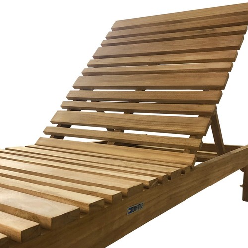 Tempo Style -Lettino Prendisole con Schienale Regolabile in Legno Teak Elafonisi - Bild 7 von 18