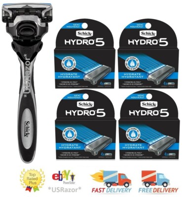 16 Schick Hydro 5 Hydrate Sense Razor Blades Refills Cartridges Shaver Handle 8