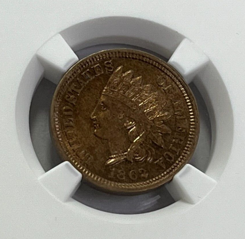 1862 Indian Head Cent Penny 1C NGC MS62 - Uncirculated - Picture 9 of 15