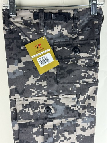 Kid's Subdued Urban Digital Camouflage BDU Trousers Cargo Pants | SMALL | NWT - Picture 3 of 11
