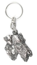 Airedale Terrier, Bingley Terrier - Silver-plated dog pendant, handbag decoratio