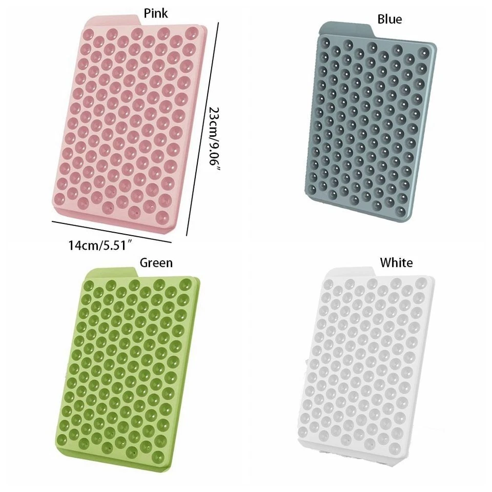 Bandejas redondas para hacer bolas de 104 agujeros mini cubo de hielo molde cubo de hielo bandejas hágalo usted mismo Foto 2 de 4