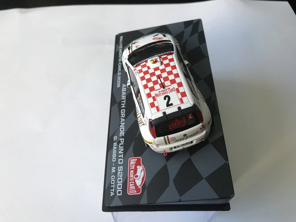 Abarth Grande Punto S2000 Rallye Montecarlo 2009 G.BASSO-M.DOTTA 1:43 Altaya - Immagine 3 di 4