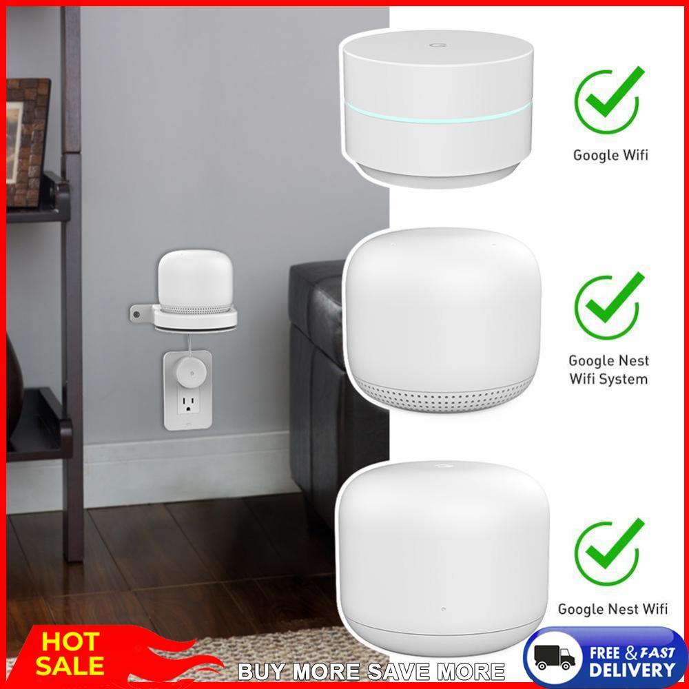 Smart Speaker Outlet Holder Wall Mount for Google Nest WiFi Wireless Router-image