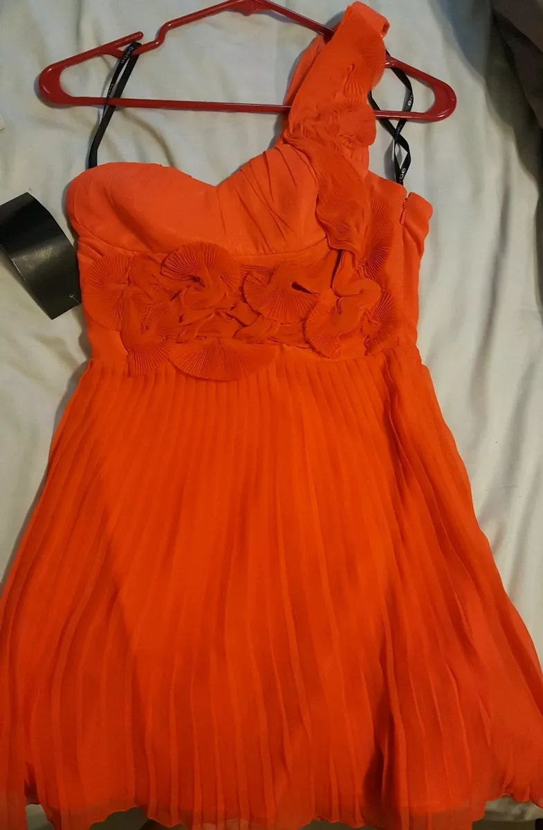 Bebe orange best sale dress