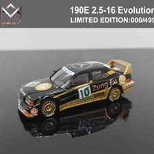 1/64 Fine Works 190E 2.5-16 EVO2 DTM Racing Version Diecast Toys Car Models Gift