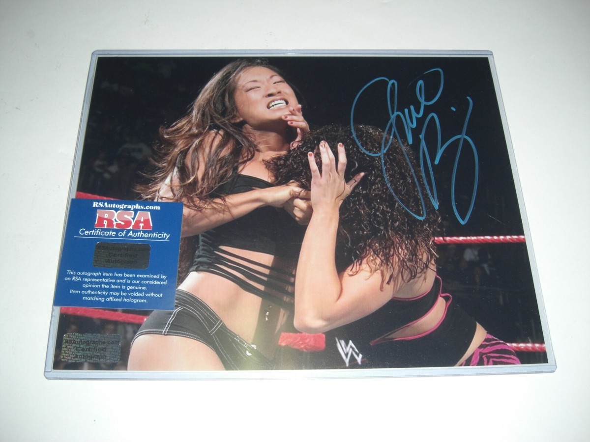 GAIL KIM WWE,WWF SEXY WRESTLER RSA/COA SIGNED 8X10 PHOTO | eBay