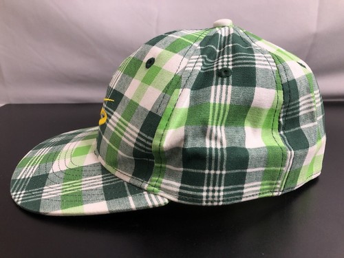 Nike 6.0 Green Plaid Skateboard Surf Cap Hat Fitted Youth kids Size Stretch Band - Picture 3 of 9