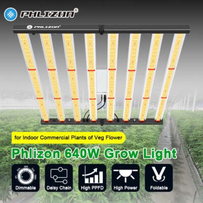640W Full Spectrum LED Grow Plant Light w/2592 Diodes for Commercial Indoor Grow