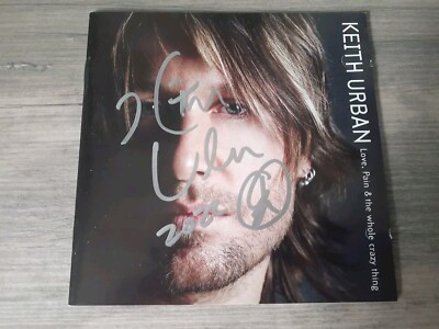 KEITH URBAN SIGNED AUTOGRAMM CD ALBUM ..ECHT