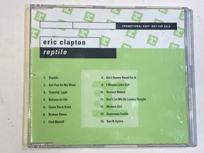 ERIC CLAPTON REPTILE PROMOTIONAL CD MUSIC ALBUM WARNER BROS