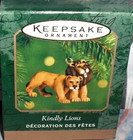 Kindly Lions`2000`Miniature-Can Display With Noah's Ark,Hallmark Ornaments- New