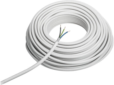 50m NYM-J 3x1,5mm²  Elektroleitung, Stromkabel, Feuchtraumkabel Mantelleitung