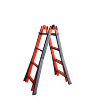 Scala telescopica multiposizione acciaio 20 pioli (10+10) (5x4) MADE IN ITALY