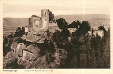 AK * Giant Mountains - castle ruins Kynast 657 m above sea level (AB)70050